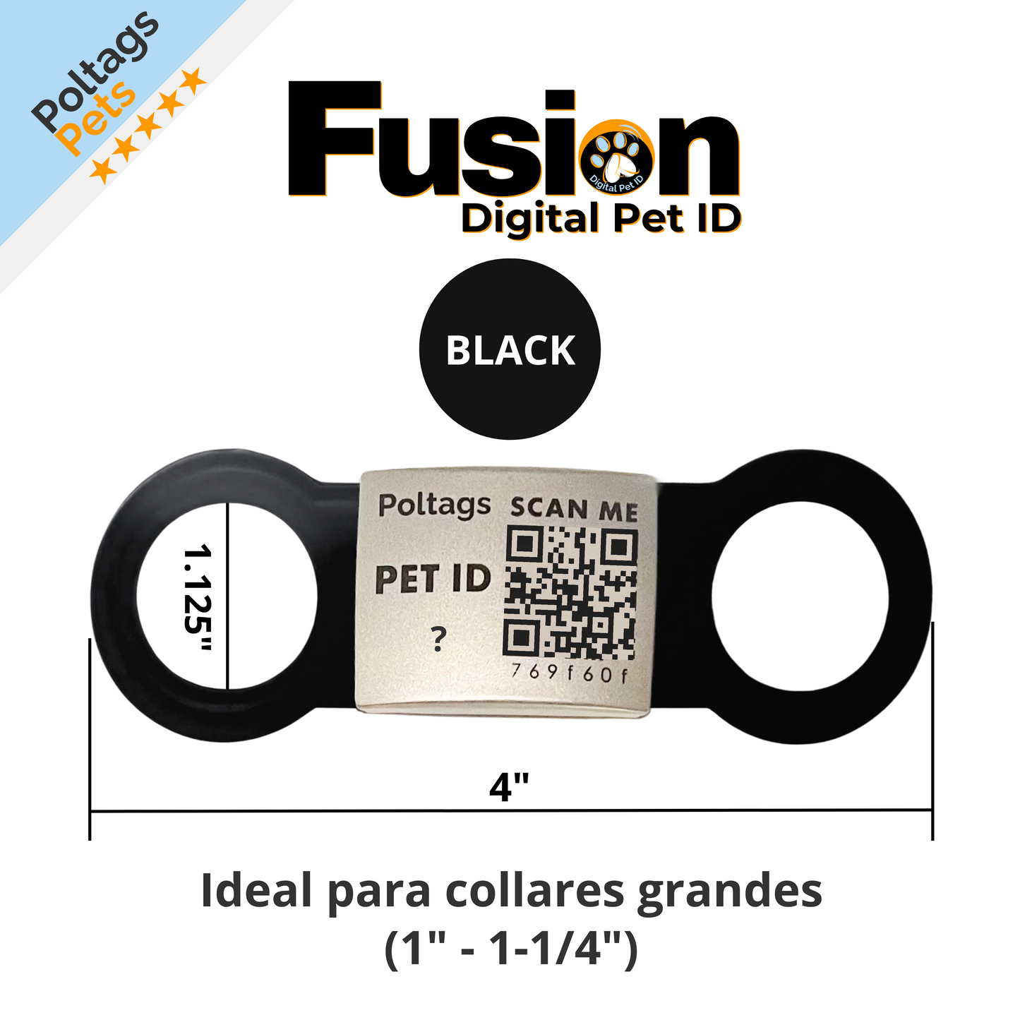 Poltags Fusion Digital Pet ID Collar Adapter