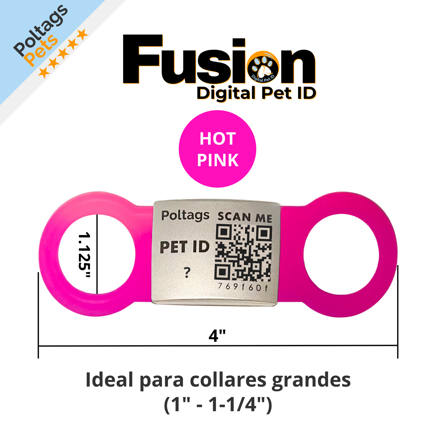 Poltags Fusion Digital Pet ID Collar Adapter
