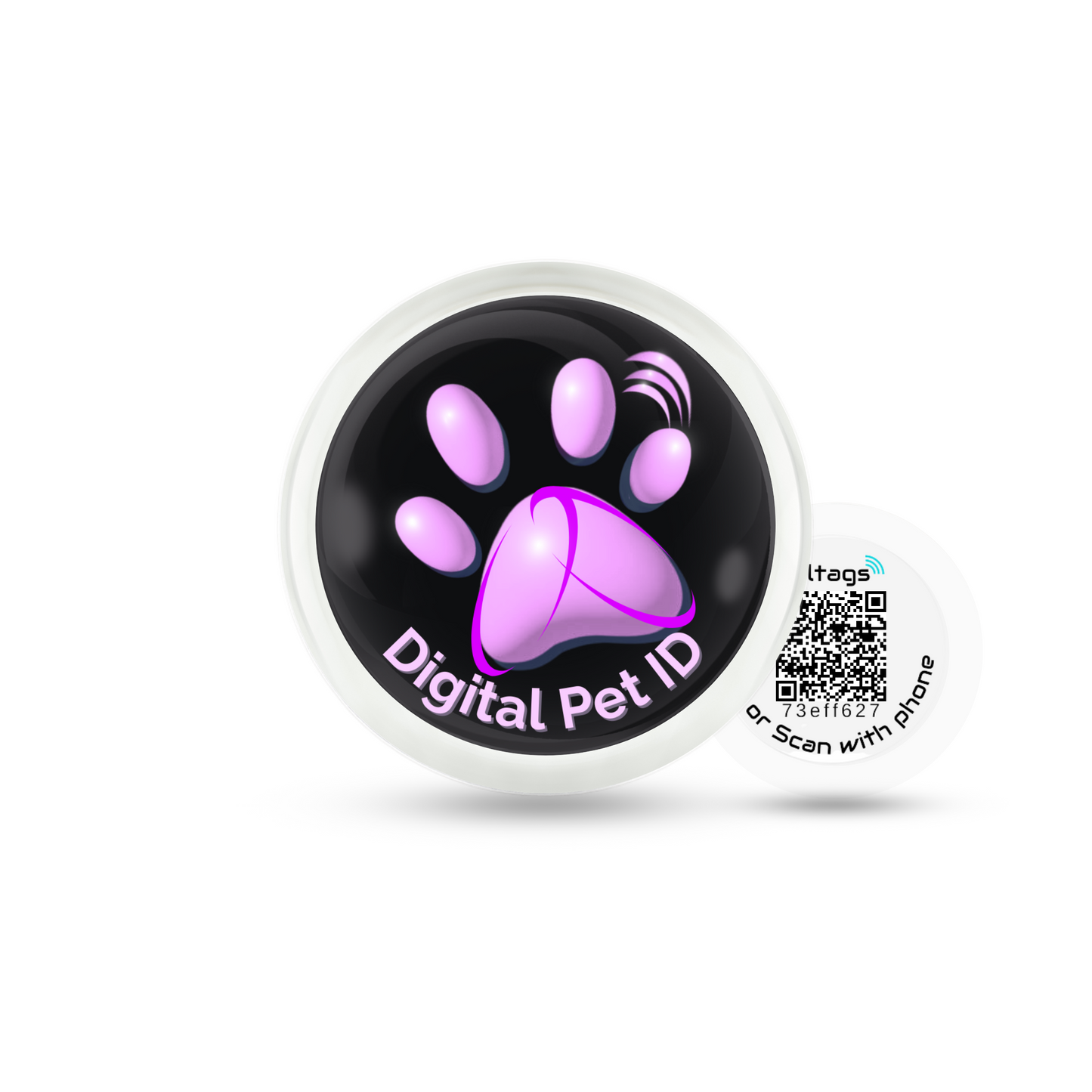 Mauve Paw Digital Pet ID