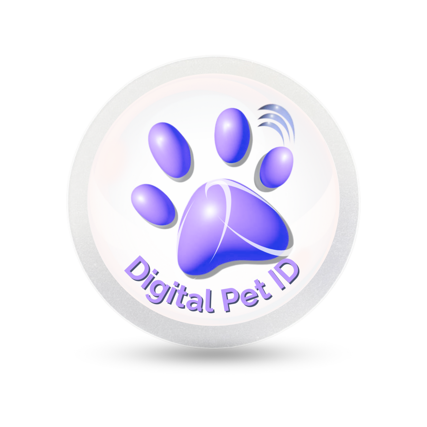 Violet Paw Digital Pet ID Large