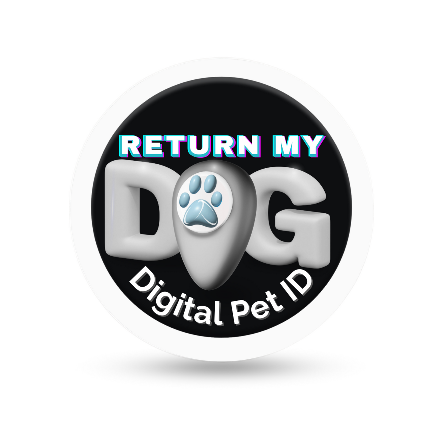 RMD MONOCHROME Digital Pet ID Large