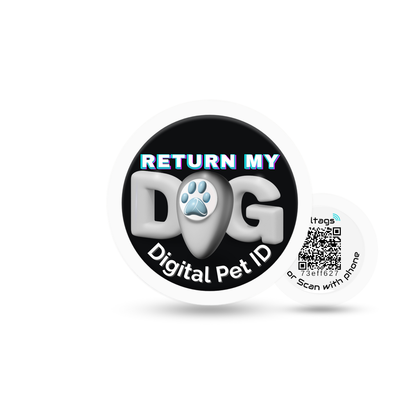 RMD MONOCHROME Digital Pet ID Large