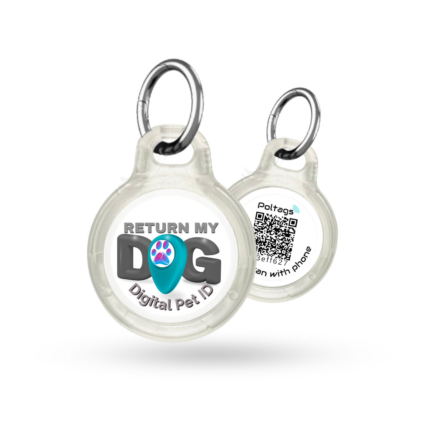 RMD CLOUDY SKY Digital Pet ID Large