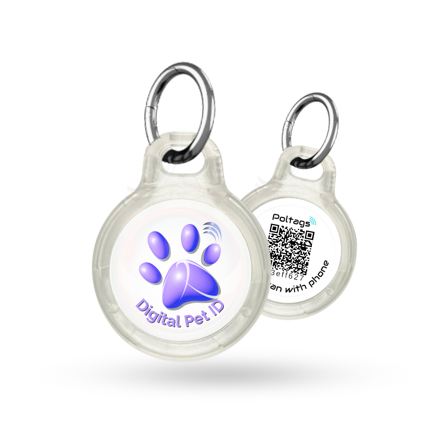 Violet Paw Digital Pet ID Large