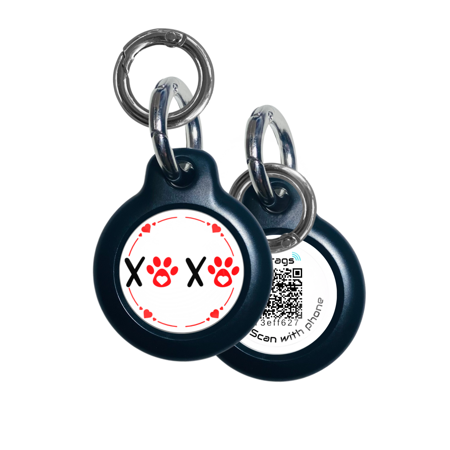 White XO Pet ID