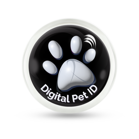 Monochrome Paw Digital Pet ID